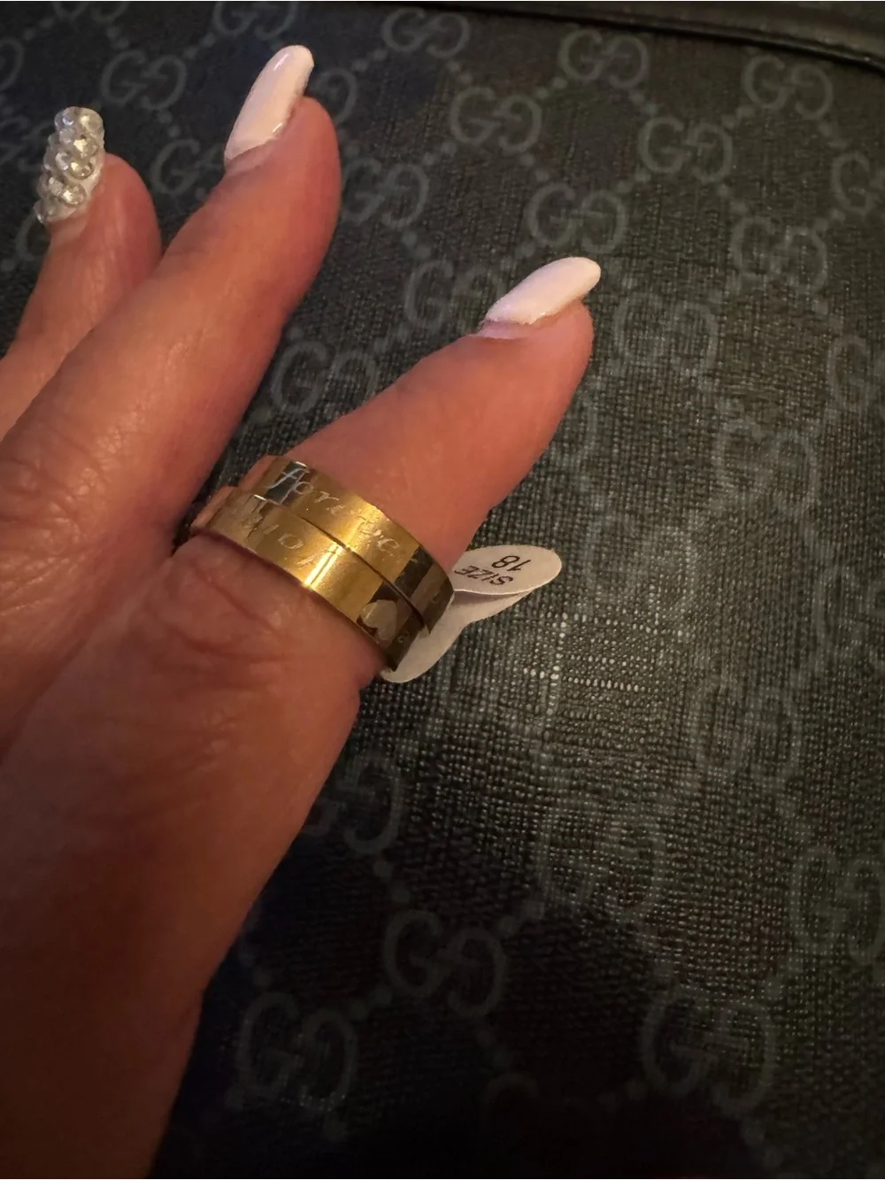 Gold-Tone Stacked Band Ring - Women's Fashion Jewelry